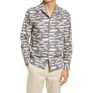 Ted Baker Annex Long Sleeve Zebra Print Shirt 3XL